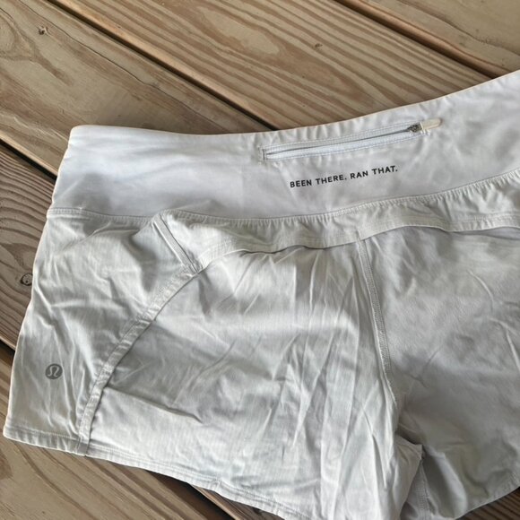 ** Lululemon Run Times Shorts LA White Running Size 10 - Picture 6 of 8